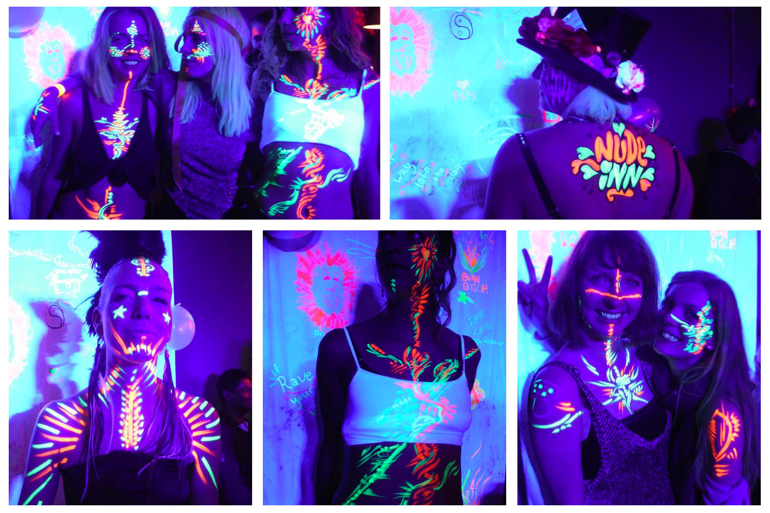 Bodypainting - Peinture sur le public