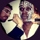 Prestation body painting : Peinture sur le public
