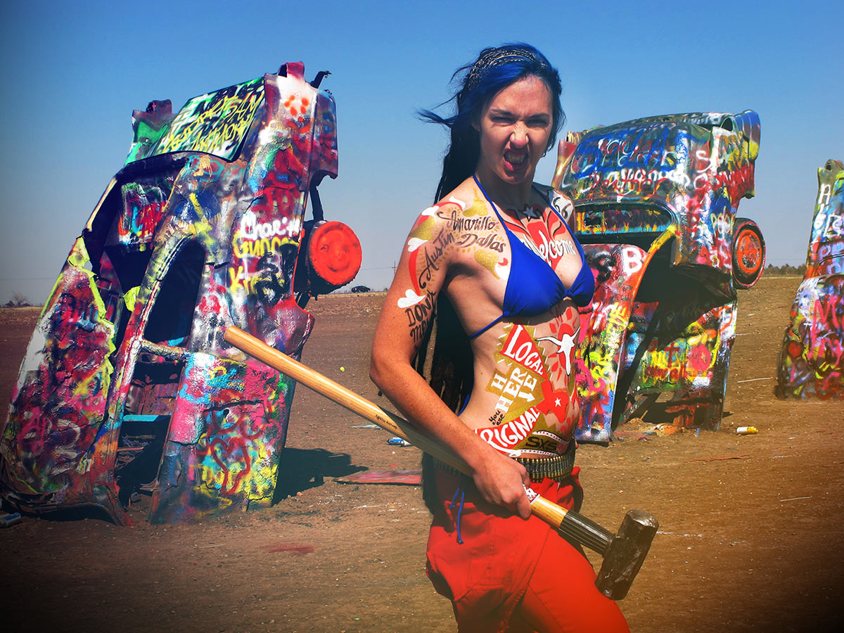 modele bodypaint à Amarillo Texas